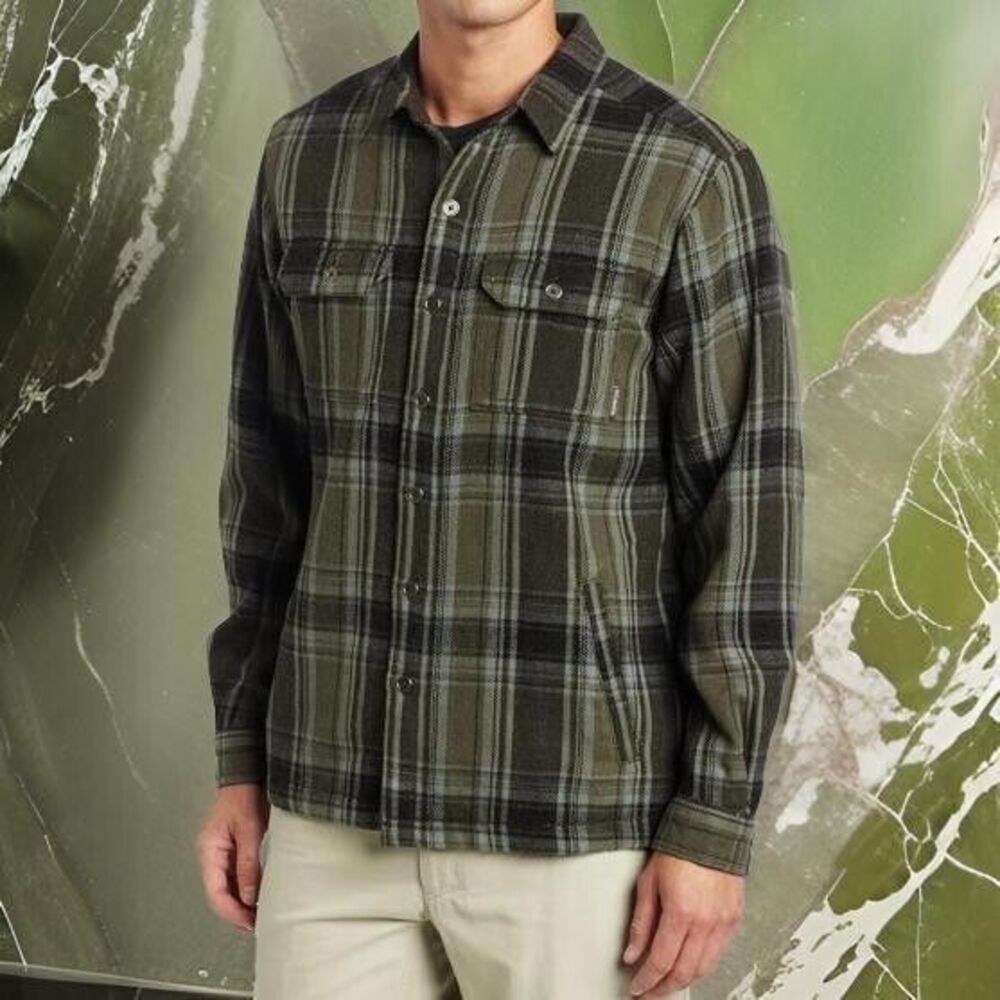 Columbia Omni Heat Jacket, Shacket Men Sz M, Thermal Comfort 10% wool